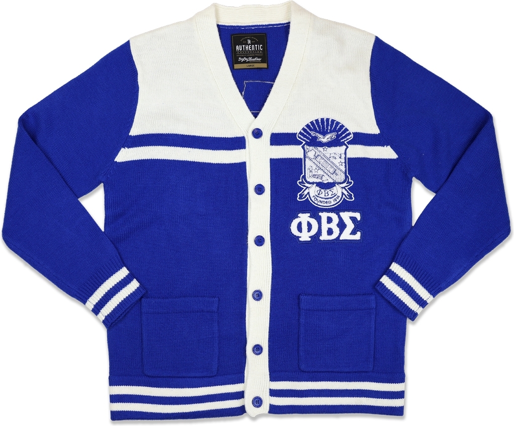 Big Boy Phi Beta Sigma Divine 9 S7 Mens Button Down Sweater [Royal Blue ...