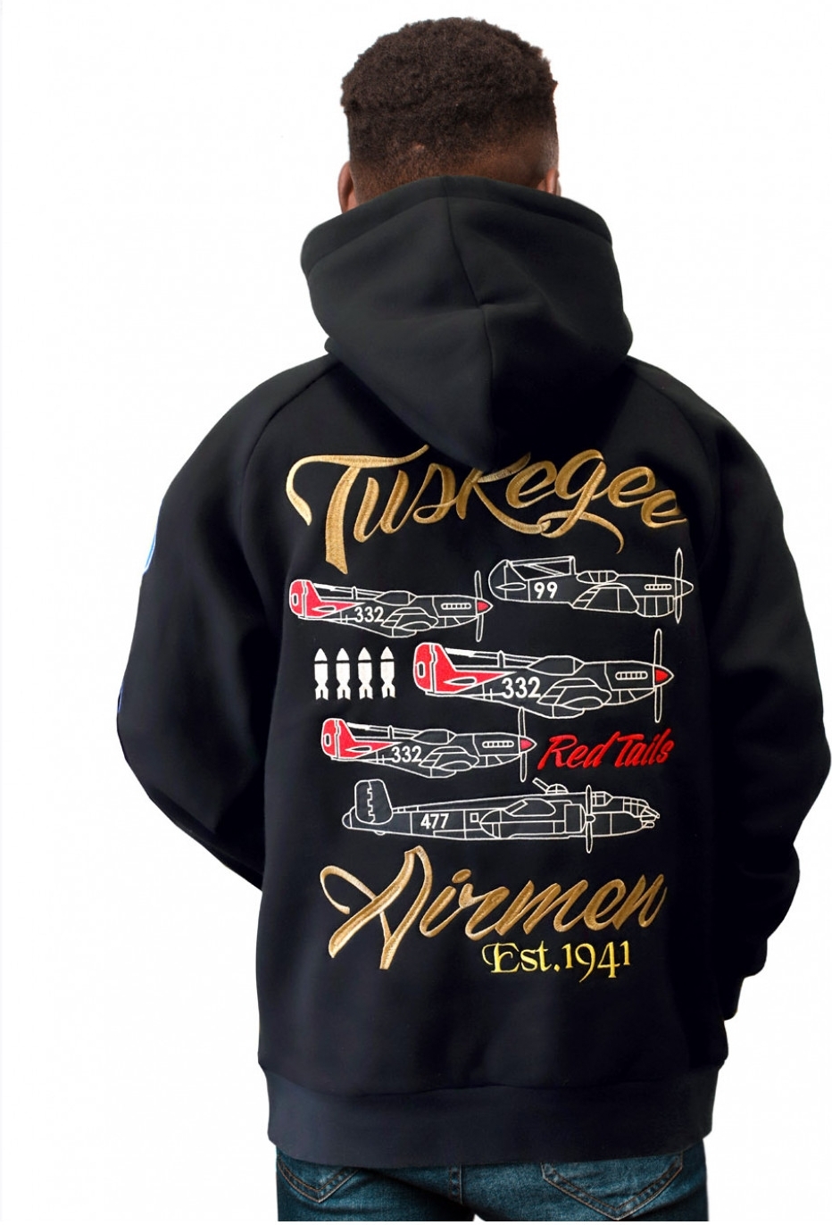 Big Boy Tuskegee Airmen S4 Pullover Mens Hoodie - Picture 5 of 71