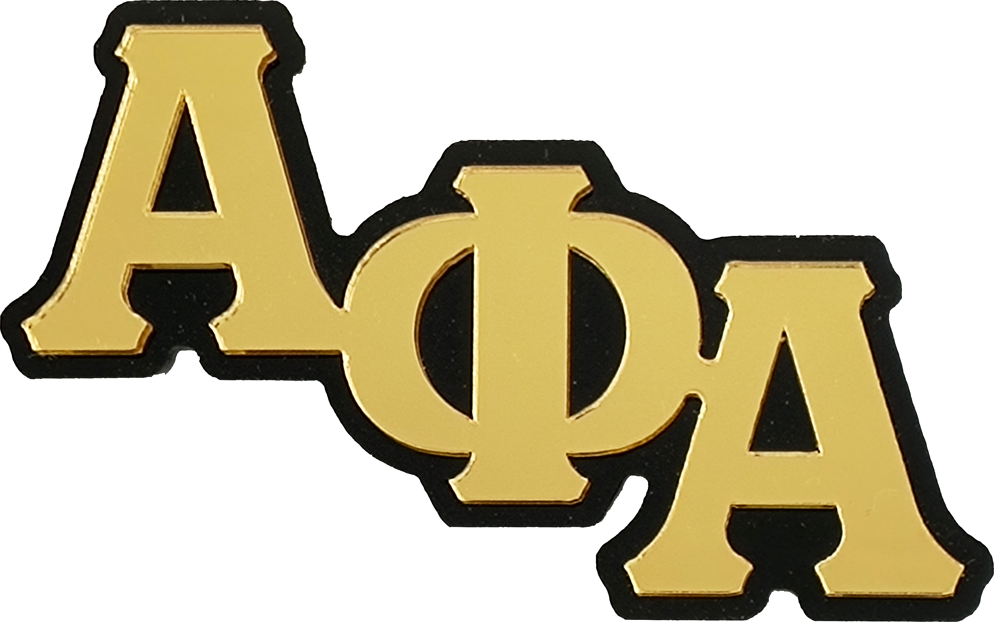 Alpha Phi Alpha Raised Letter Keychain.