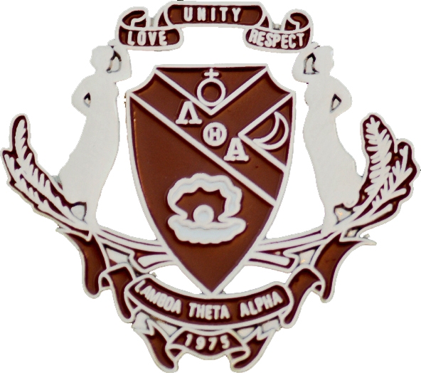 Lambda Theta Alpha Crest Lapel Pin [Silver 1.5"] > Product Details