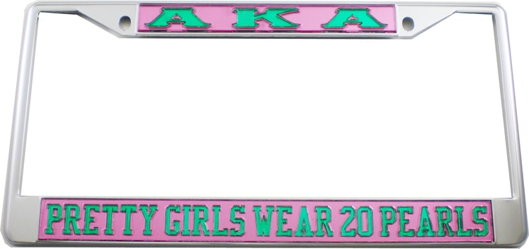 alpha kappa alpha license plate