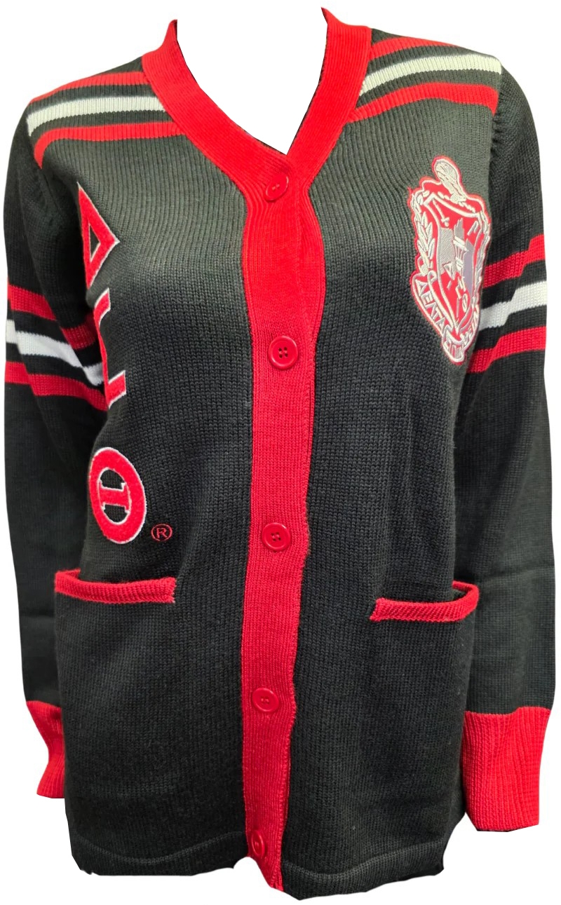 Buffalo Dallas Delta Sigma Theta Cardigan Sweater [Black 3XL