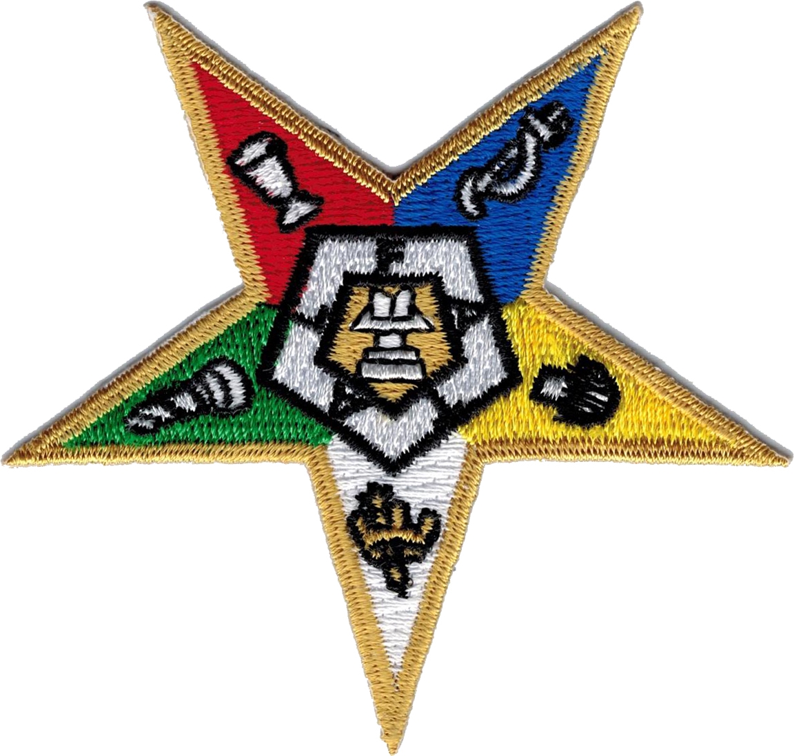 Eastern Star Symbol IronOn Patch [Gold 2.75"] > Product Details
