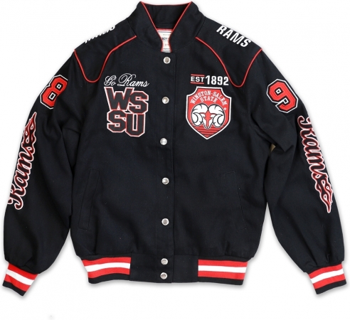 Big Boy Winston-Salem State S6 Ladies Racing Twill Jacket [Black - M ...