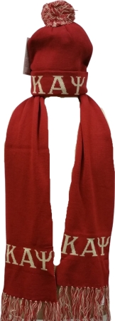 psi kappa alpha mens beanie scarf skull knit cap