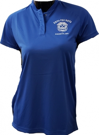 Buffalo Dallas Zeta Phi Beta Blade Polo Shirt [Blue - 3XL] > Product ...