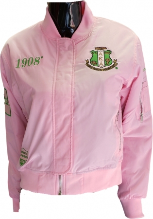Buffalo Dallas Alpha Kappa Alpha Ladies Bomber Jacket [Pink - XL ...