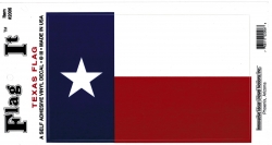 View Product Detials For The Flag It Texas State Flag Self Adhesive Vinyl Decal [Pre-Pack]