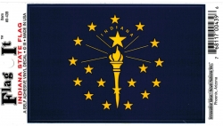 View Product Detials For The Innovative Ideas Flag It Indiana State Flag Self Adhesive Vinyl Decal [Pre-Pack]