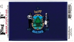 View Product Detials For The Innovative Ideas Flag It Maine State Flag Self Adhesive Vinyl Decal [Pre-Pack]