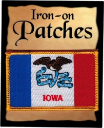 View Product Detials For The Innovative Ideas Flag It Iowa State Flag Iron-On Patch [Pre-Pack]