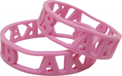 Pack of 2 - Black Cultural Exchange Alpha Phi Alpha 3D Cut Out Silicone Bracelet