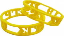 View Buying Options For The Sigma Gamma Rho 3D Cut Out Silicone Bracelet [Pre-Pack]
