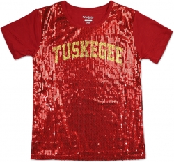 View Buying Options For The Big Boy Tuskegee Golden Tigers S3 Ladies Sequins Tee