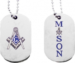 View Buying Options For The Mason Double Sided Dog Tag