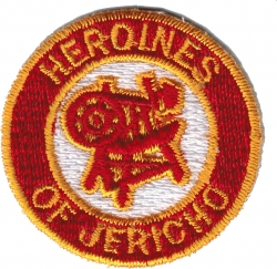 View Product Detials For The Heroines Of Jericho Symbol Round Iron-On Patch