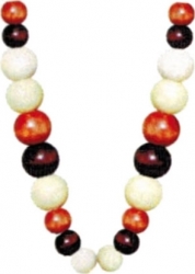 View Buying Options For The Greek Wood Color Bead Tiki Necklace