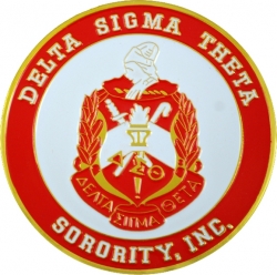View Buying Options For The Delta Sigma Theta 3D Crest Round Car Badge Emblem