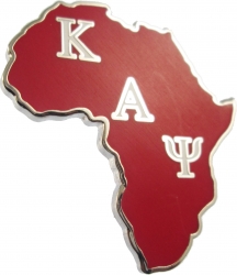 View Product Detials For The Kappa Alpha Psi Africa Shaped Lapel Pin