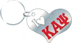 View Buying Options For The Greek Or Eastern Star Heart Mirror Key Chain [Silver - 2.5" x 2" Charm]