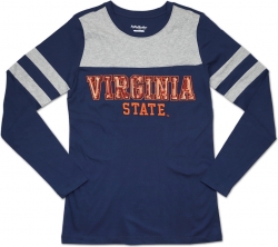 View Buying Options For The Big Boy Virginia State Trojans Ladies Long Sleeve Tee