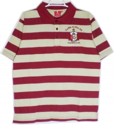 View Buying Options For The Buffalo Dallas Kappa Alpha Psi® Rugby Style Striped Polo Mens Tee