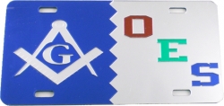 View Buying Options For The Mason + Eastern Star Split Mirror License Plate