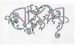 View Buying Options For The Alpha Kappa Alpha Abstract 3-Letters Rhinestone Heat Transfer