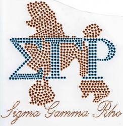View Buying Options For The Sigma Gamma Rho Poodle Rhinestuds & Script Heat Transfer