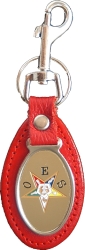 View Buying Options For The Order of the Eastern Star Leather FOB Key Chain
