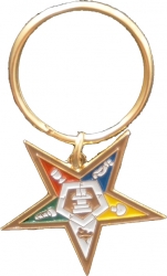 View Product Detials For The Order of the Eastern Star Metal Key Chain