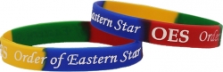 View Buying Options For The Order of Eastern Star Color Swirl Silicone Bracelet [Pre-Pack]