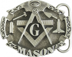 View Product Detials For The Mason 3D Oval Mens Belt Buckle