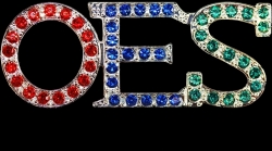 View Buying Options For The Order Of The Eastern Star Austrian Crystal Lapel Pin