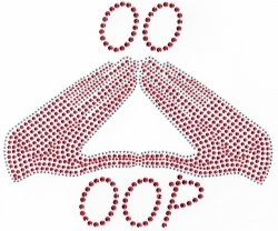 View Buying Options For The Delta Sigma Theta Hand Sign With Oo Oop Studstone Transfer