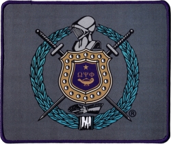 View Buying Options For The Omega Psi Phi Hemmed Mouse Pad