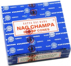 View Buying Options For The Satya Sai Baba Classic Nag Champa Dhoop Incense Cones [Pre-Pack]
