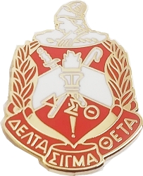 View Product Detials For The Delta Sigma Theta 3D Color Crest Lapel Pin