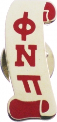 View Buying Options For The Kappa Alpha Psi® Phi Nu Pi Scroll Nupe Lapel Pin
