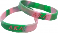 View Buying Options For The Alpha Kappa Alpha Tie-Dye Silicone Wristband [Pre-Pack]