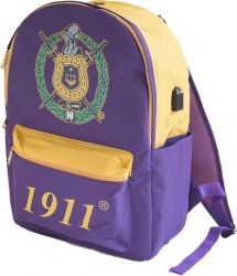 View Buying Options For The Omega Psi Phi USB Port Backpack