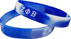 View Product Detials For The Zeta Phi Beta Tie-Dye Silicone Wristband [Pre-Pack]