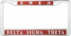 View Buying Options For The Delta Sigma Theta 1913 Metal License Plate Frame