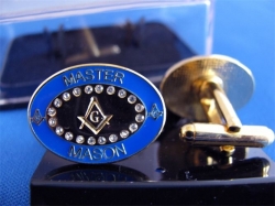 View Buying Options For The Mason Rhinestone Oval Mens Cuff Links