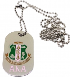 View Buying Options For The Alpha Kappa Alpha 1908 Double Sided Dog Tag