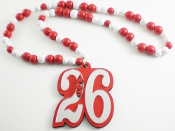 View Buying Options For The Delta Sigma Theta Wood Color Bead Tiki Line #26 Medallion