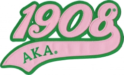 View Buying Options For The Alpha Kappa Alpha 1908 Athletic Tail Twill Iron-On Patch