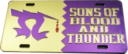 View Buying Options For The Omega Psi Phi Sons of Blood and Thunder Split Mirror License Plate