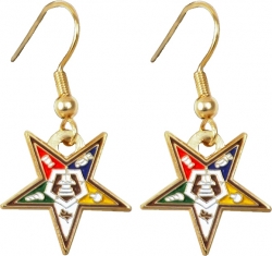 View Buying Options For The Eastern Star Symbol Cut-Out Earrings