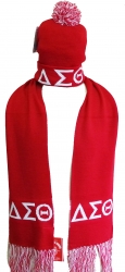 View Buying Options For The Buffalo Dallas Delta Sigma Theta Ladies Knit Beanie Skull Cap & Scarf Set